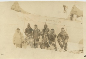 Image: Crew of Bowdoin at Bow
